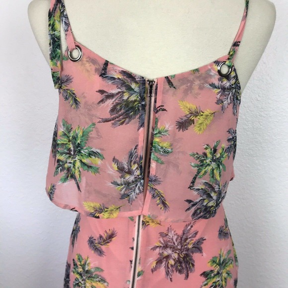 Line + Dot Ruffled Riza Palm Tree Midi Tank Dress - Picture 10 of 12